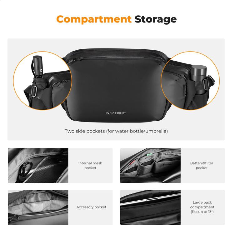 Actual product image K&F Concept Urban Wander 01 (Camera shoulder bag, 12 l)