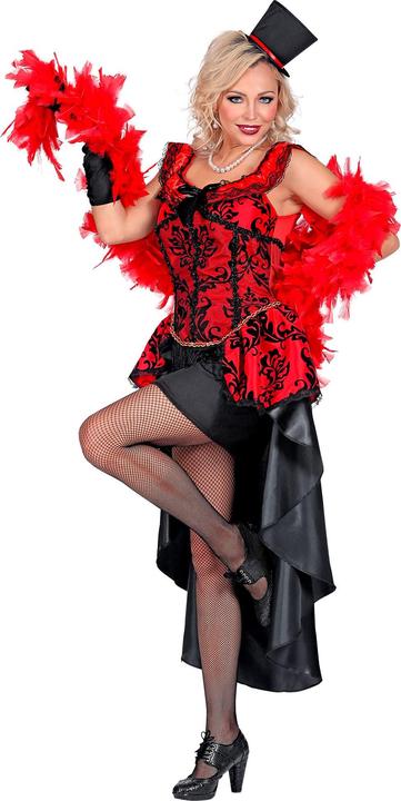 Actual product image Widmann Ladies burlesque costume with dress, gloves (L)