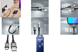 Actual product image Varta Speed Charge & Sync Cable USB A to USB Type C (2 m, USB 3.2 Gen 1)
