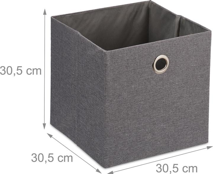 Actual product image Relaxdays 2x storage box (30.5 x 30.5 x 30.5 cm, 27 l)