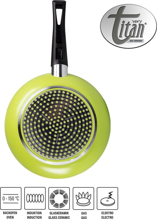 Produktbild Very Titan Bratpfanne 24 cm, grün (24 cm, Bratpfanne, Aluminium)