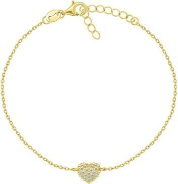 Immagine prodotto Brilio Argento - Bracciale romantico dorato con cuore BR11AY