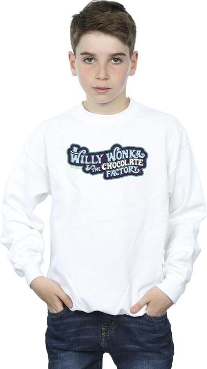 Immagine prodotto Willy Wonka & the Chocolate Factory Chocolate Factory Logo Felpa Ragazzi (152, 158)
