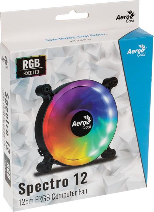 Produktbild AeroCool Spectro 12 FRGB Computergehäuse Ventilator, Durchscheinend (e) (120 mm, 1 x)