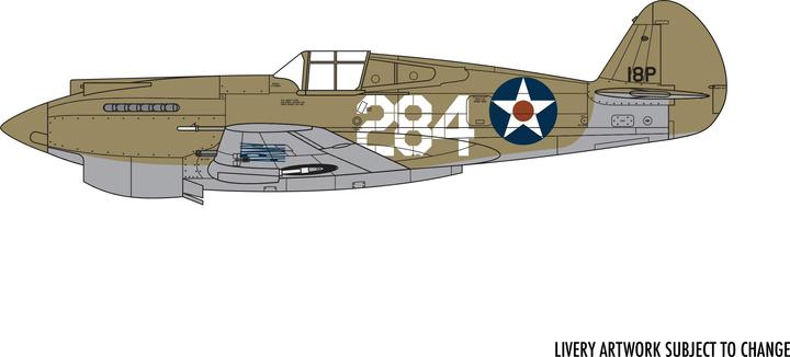 Produktbild Airfix Bausatz Curtiss P-40B Warhawk 1:72