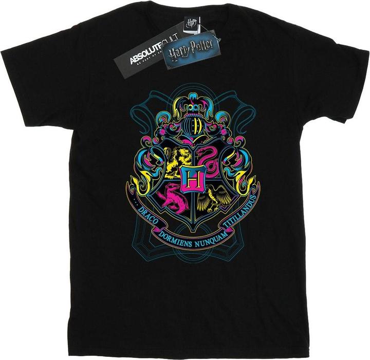 Immagine prodotto Neon Hogwarts Crest Maglietta Ragazzi (116)