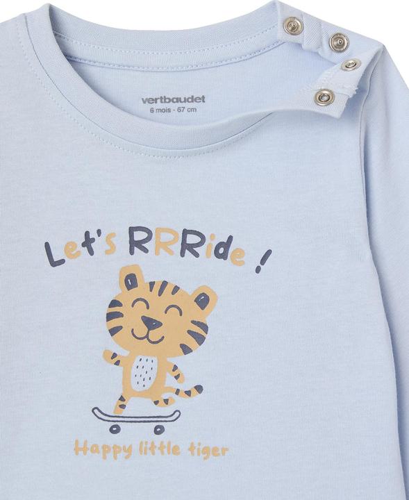 Produktbild Vertbaudet 2er-Pack Baby Shirts BASIC, Print & Streifen (68)
