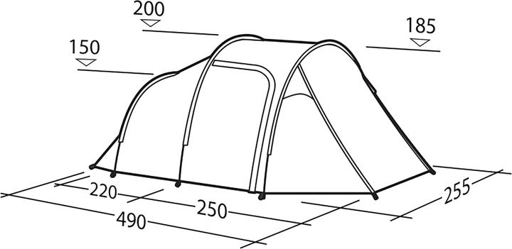 Actual product image Robens Cima Versa 4 (Dome tent, 7.80 kg, 4 persons)
