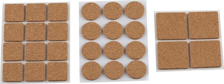 Actual product image Kinzo Skid pads cork 28pc 3as (Felt gliders, 28 Piece)