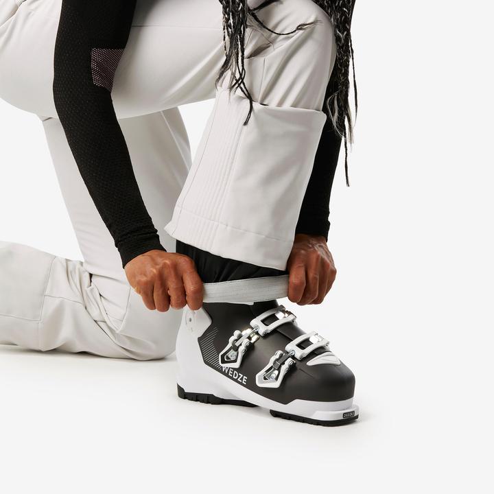 Actual product image Wedze Ladies' ski trousers warm and close-fitting - 500 beige (34)