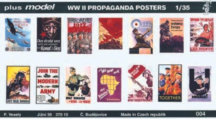 Produktbild Plus Model Propaganda Poster Gemischt Deutsch, Englisch, USA, Russisch.