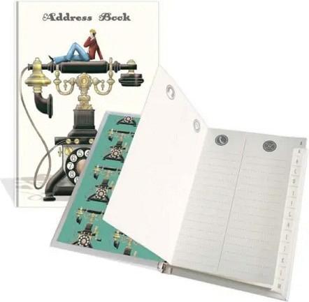 Produktbild Quire Adressbuch Mann auf Telefon (9 x 13 cm)