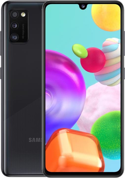 Produktbild Samsung Galaxy A41 (64 GB, Black, 6.10", Dual SIM + SD, 48 Mpx, 4G)