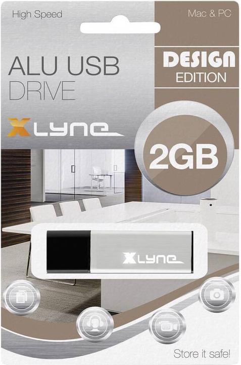 Actual product image Xlyne aluminium (2 GB, USB 2.0)