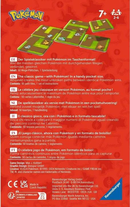 Actual product image Ravensburger 22579 - Pokémon Labyrinth Connect - Bring-along game for 2-6 players aged 7 and up with the (German, Italian, French, Dutch, Portuguese, Spanish)