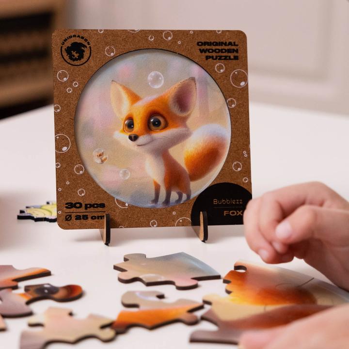 Produktbild Unidragon Bubblezz Fuchs (30 Teile) - Holzpuzzle für Kinder (30 Teile)