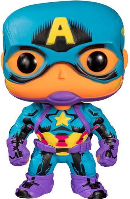 Image du produit Funko POP! - Marvel - Black Light: Captain America