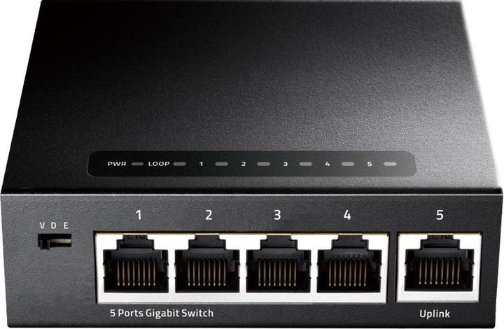 Cudy GS105 switch réseau Gigabit Ethernet (10/100/1000) Noir (5 Ports)