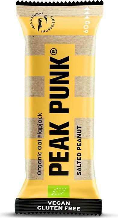Image du produit Peak Punk Bio Oat Flapjack (Cacahuètes salées, 12 pcs, 720 g)