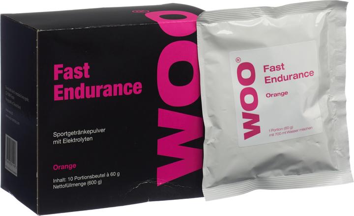 Produktbild Woo Fast Endurance 10X Portionen à 60g (Orange, 1 x)