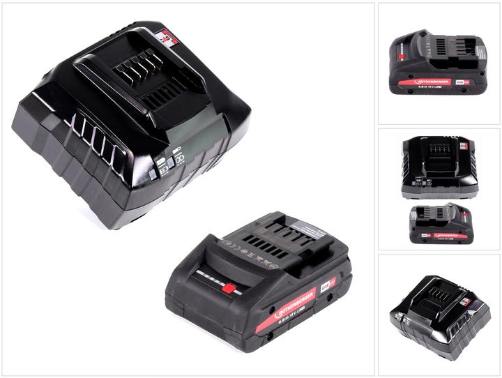 Rothenberger Kit batterie 18V LiHD avec 1x batterie 4,0Ah ( 1000002548 ) + chargeur ( 1000001654 ) (18 V)