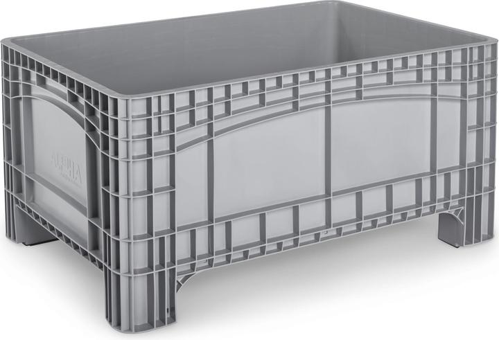 Image du produit kaiserkraft Caisse-palette, capacité 354 l, 4 pieds, gris.