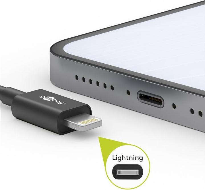 Produktbild Goobay Lightning - USB-C Kabel (2 m, USB 2.0)