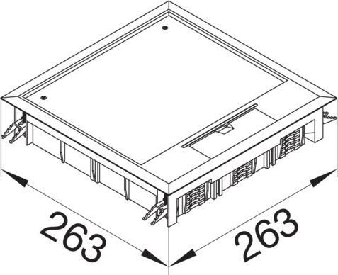 Actual product image Hager TEH VQ12057011 Supply unit Q12 for 5mm floor covering
