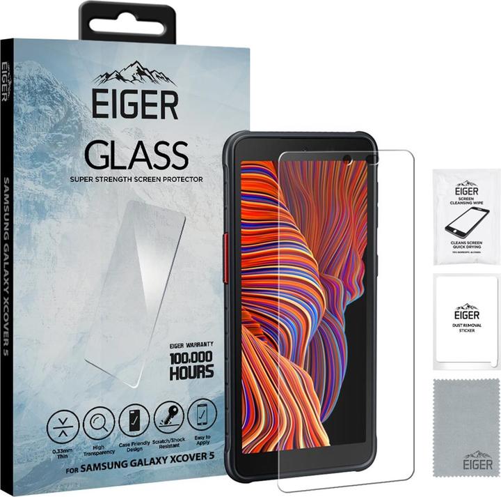 Image du produit Eiger Mountain Glass Clear (1 pièce(s), Samsung Galaxy Xcover 5)