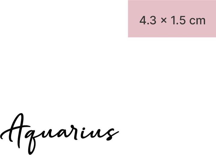 Produktbild minink Temporäres Tattoo – Aquarius