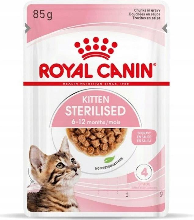 Actual product image Royal Canin Sterilised Loaf 12x85g (Puppy + kitten, 1 pcs., 1020 g)