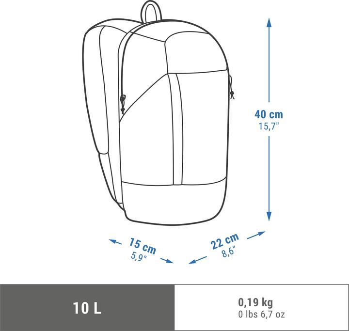 Produktbild Quechua Wanderrucksack Arpenaz - NH100 - 10 L (10 l)