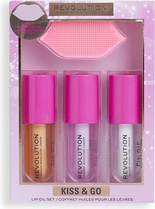 Makeup Revolution Set di oli per labbra Kiss & Go