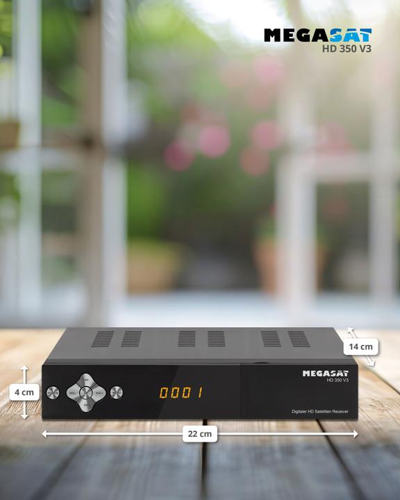 Actual product image Megasat HD 350 V3 - Satellite TV Receiver (4000 GB, DVB-S, DVB-S2)