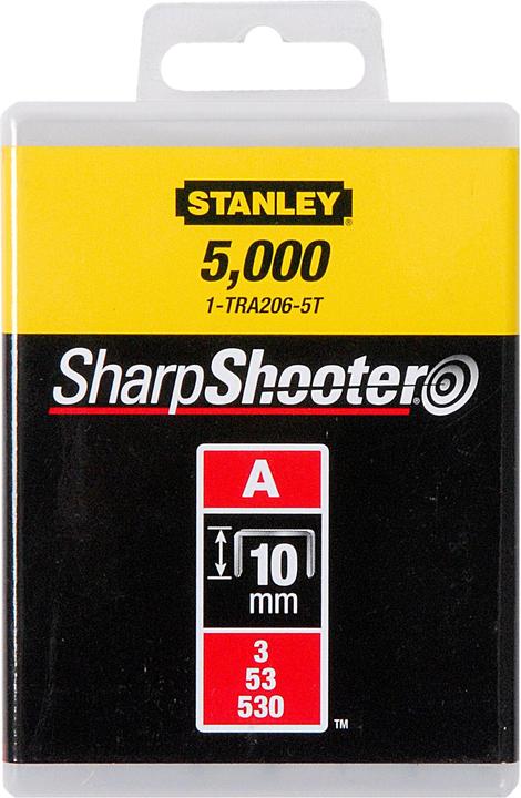 Actual product image Stanley Staples type A (10 mm, staples made of round wire for electric and hand tacker type A) 5000 pieces
