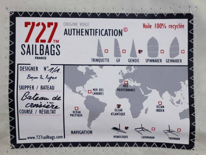 Actual product image 727 Sailbag Dacron Sail Wastebasket
