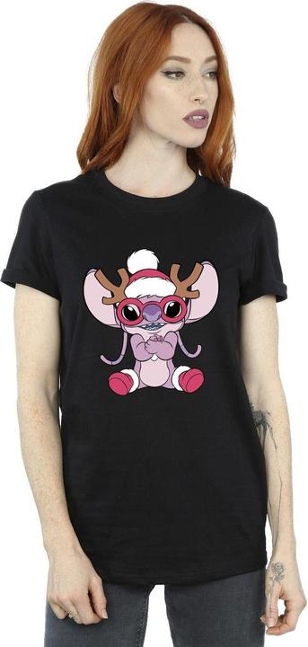 Immagine prodotto Disney Lilo & Stitch Angel Reindeer Maglietta Ampia Donna (M)