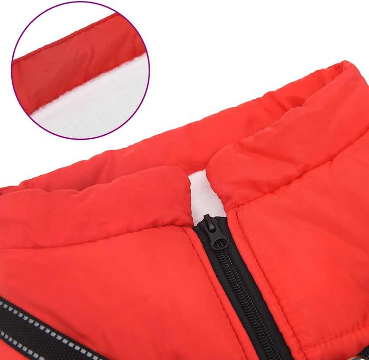 Produktbild VidaXL Hundemantel mit Geschirr Wasserdicht Reflektierend (48, Hundemantel)