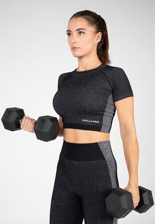 Produktbild Gorilla Wear Selah Seamless Crop Top - schwarz (XL)