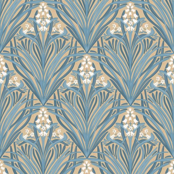 Actual product image Muriva Elegance Bellflowers Wallpaper (53 x 1000 cm)
