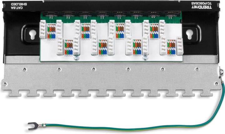 Actual product image Trendnet 8-port shielded patch panel for wall mounting