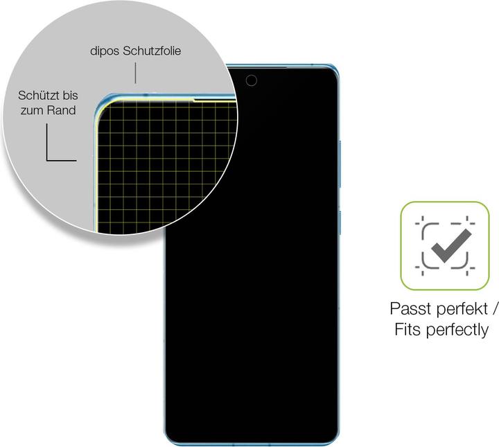 Produktbild Dipos Full Cover Schutzfolie Matt (1 Stück, OnePlus 12R)