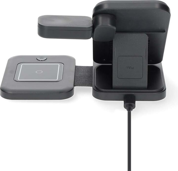 Image du produit Nedis Chargeur sans fil | 3 en 1 | 15 W | Affichage LED en cours d'utilisation | câble inclus | USB-A / (15 W)