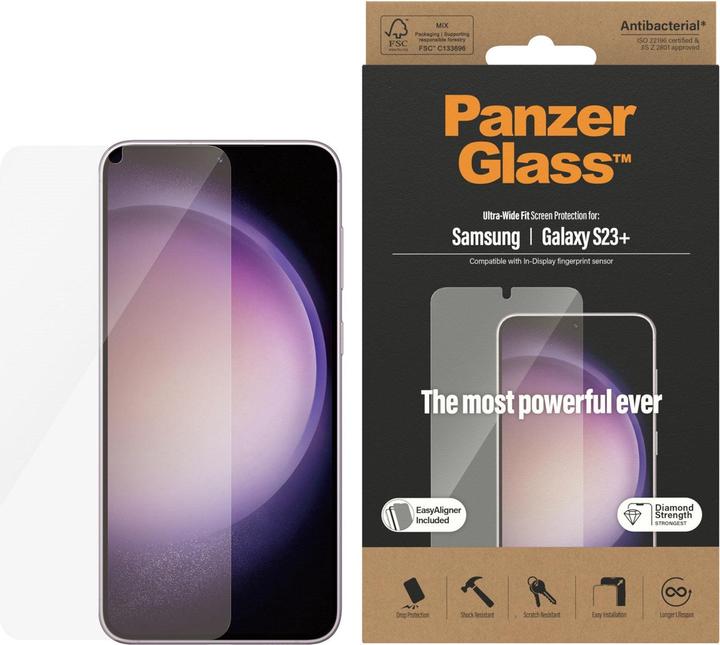 Actual product image PanzerGlass Ultra Wide (1 Piece, Samsung Galaxy S23+)
