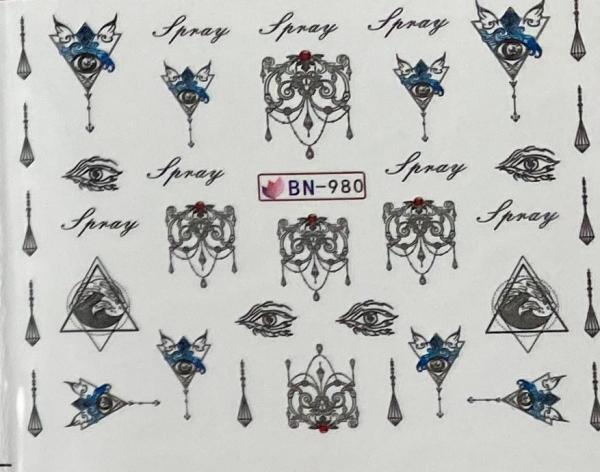 Produktbild Nagellack24 Nail Art Sticker Wassertransfer 980