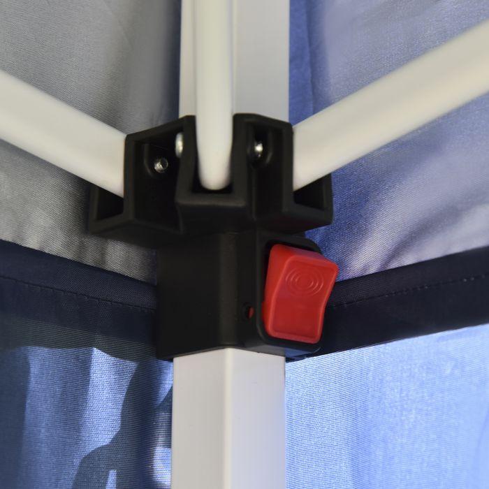 Image du produit Swisshandel24 Pavillon pliable 2x2m 4 parois latérales avec fenêtre Porte avec fermeture éclair Piquets de (200 cm, 200 cm)