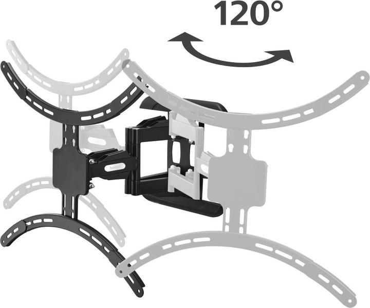 Actual product image Hama TV wall bracket, swivel, tilt, extendable, 229 cm (90") up to 50 kg (Wall, 90", 50 kg)