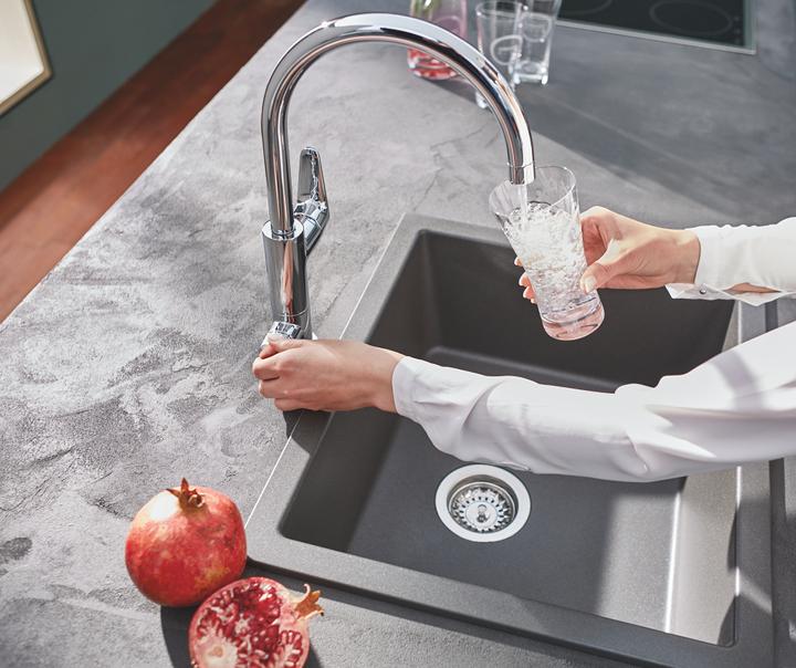 Image du produit Grohe Robinet de cuisine avec fonction filtre Blue chromé brillant 30385000