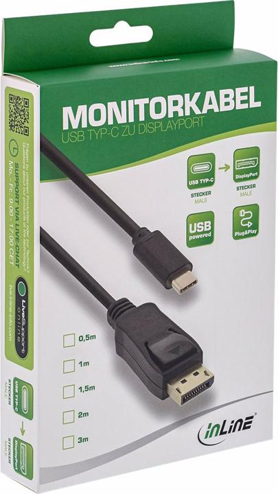 Actual product image InLine USB display cable (USB-C, 200 cm)