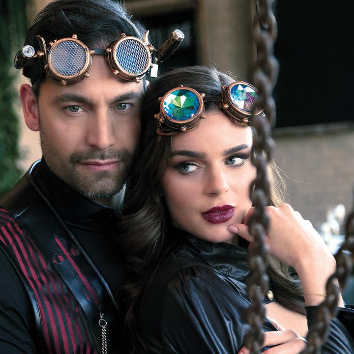 Produktbild Boland Brille Steampunk mit Licht